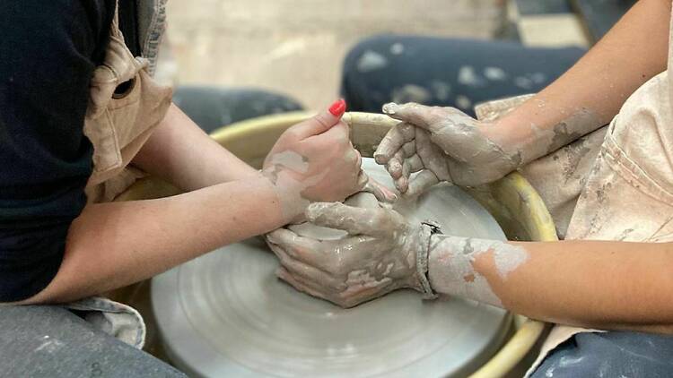 Handmade pottery from Super Mud