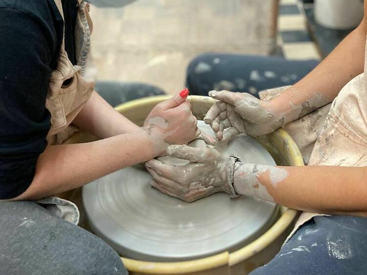 Handmade pottery from Super Mud