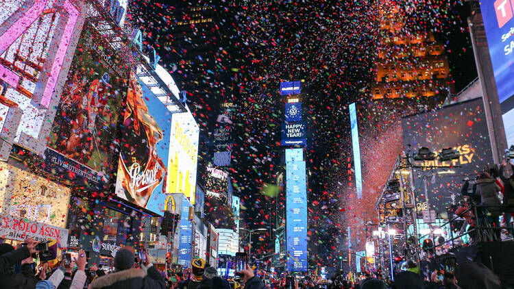 Confetti in Times Square