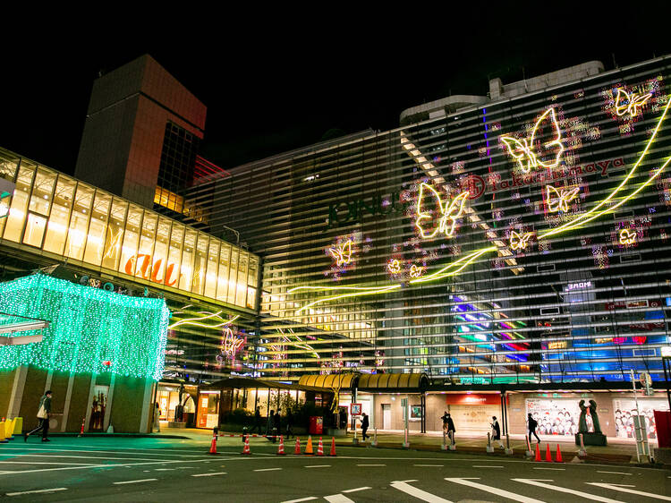 LED technology illuminates innovative flagship store by ryusuke nanki, in  tokyo