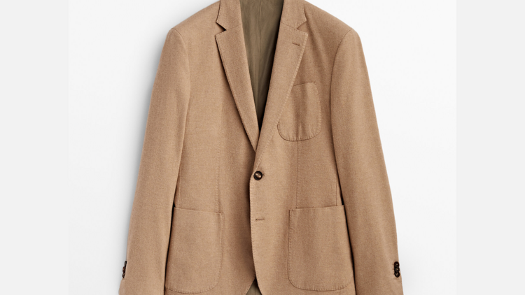 Blazer de algodão Massimo Dutti