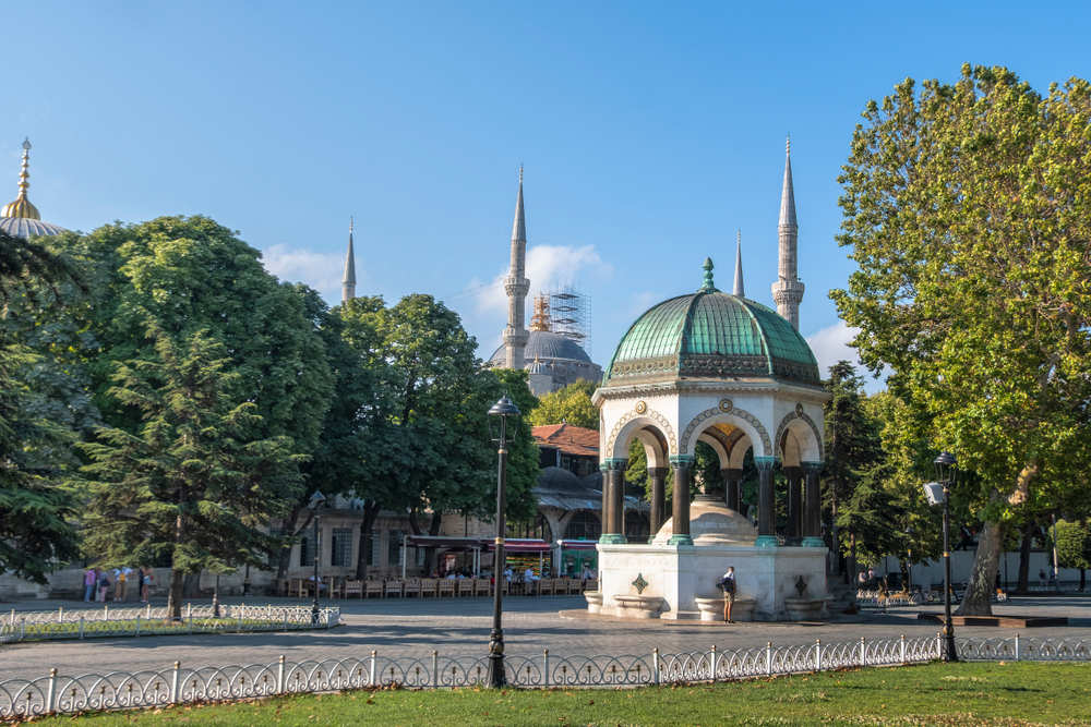 Istanbul water fountain