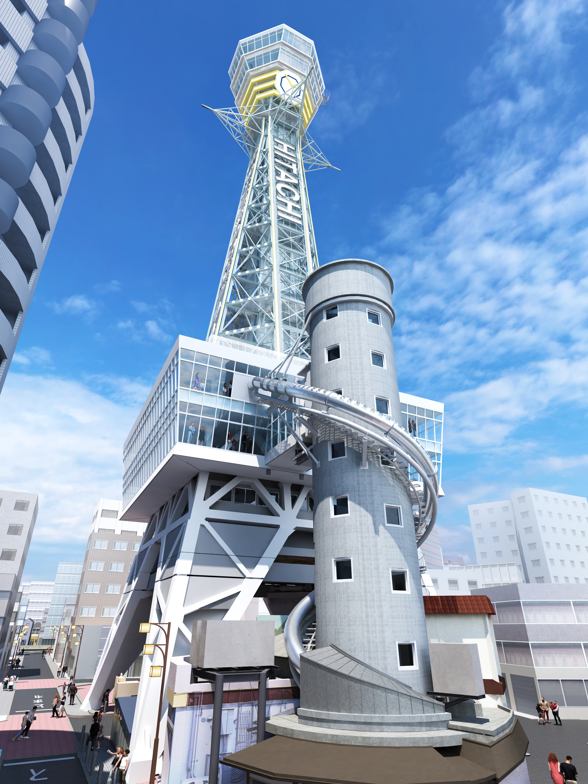 Tsutenkaku Tower Slider