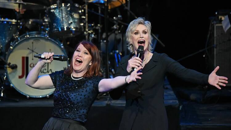 Kate Flannery and Jane Lynch