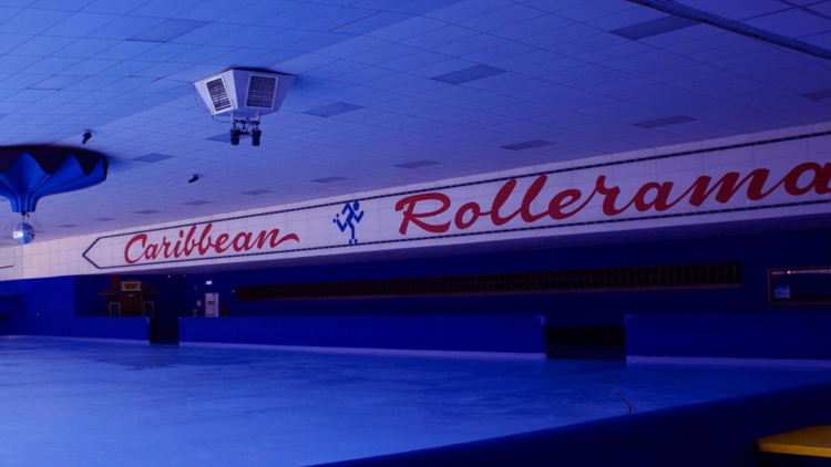 Caribbean Rollerama rollerskating and rollerblading rink.