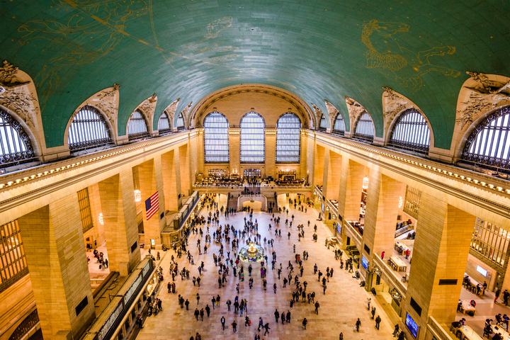 I posted the ceiling of Grand Central station, New York some time