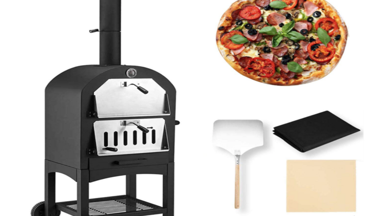 Freestanding pizza oven