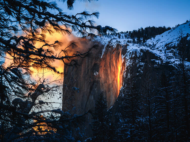 Yosemite's famous firefall will glow again next month