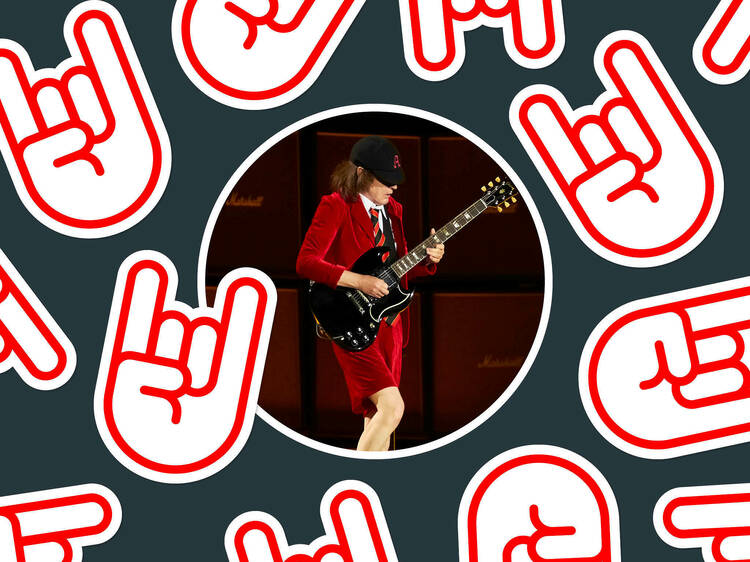 Angus Young from AC/DC