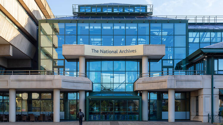 The National Archives building in Kew