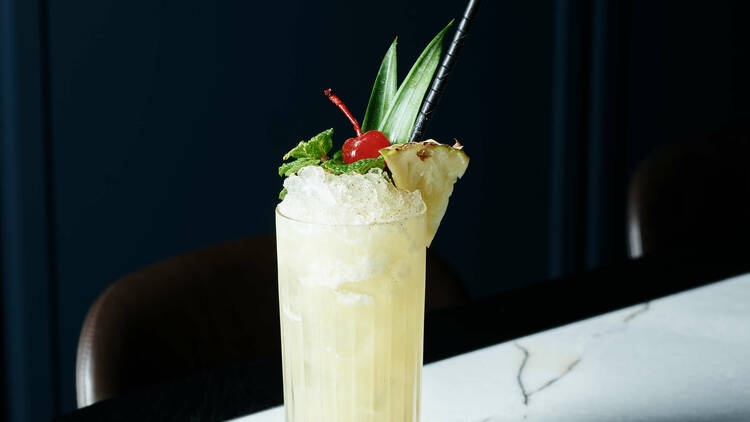 A colada cocktail from the Douglas Club.