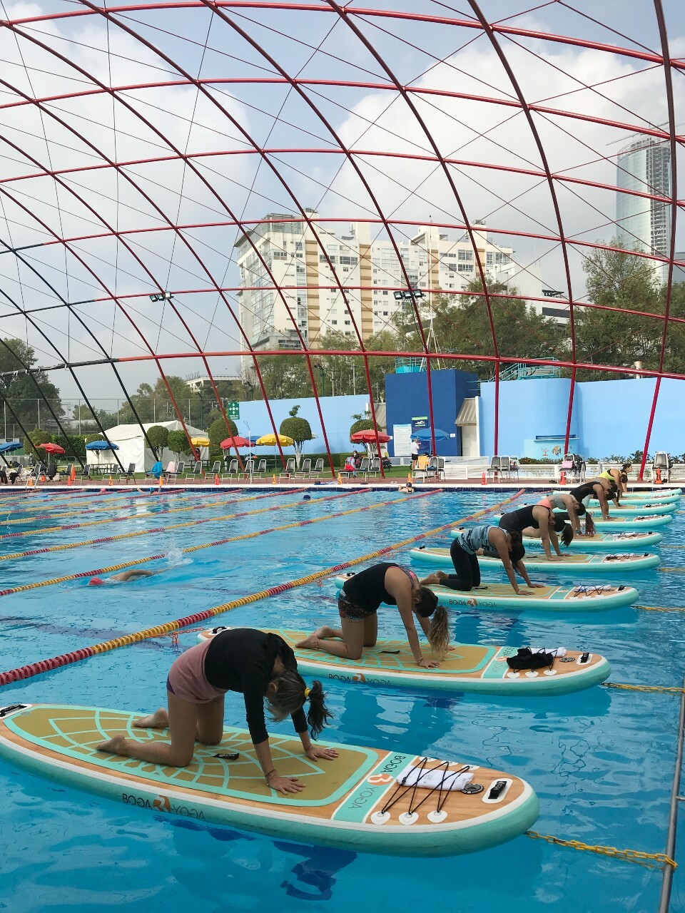 Yoga sobre el agua