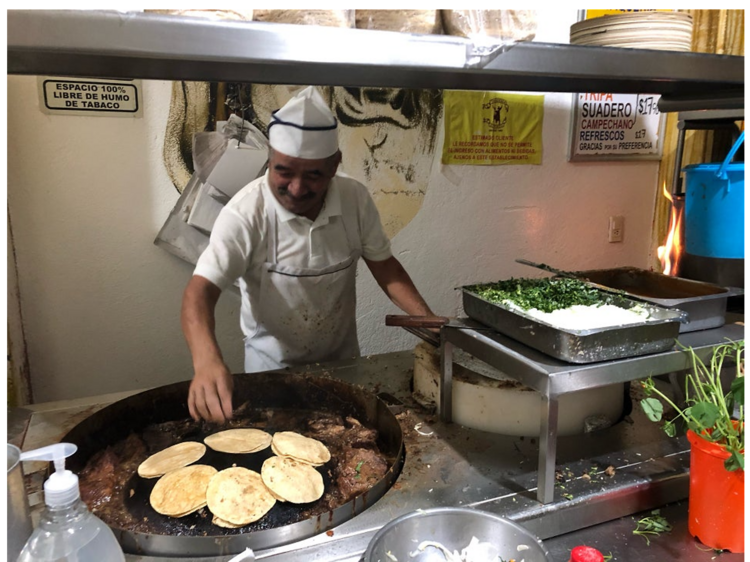 Tacos de tripa en la CDMX