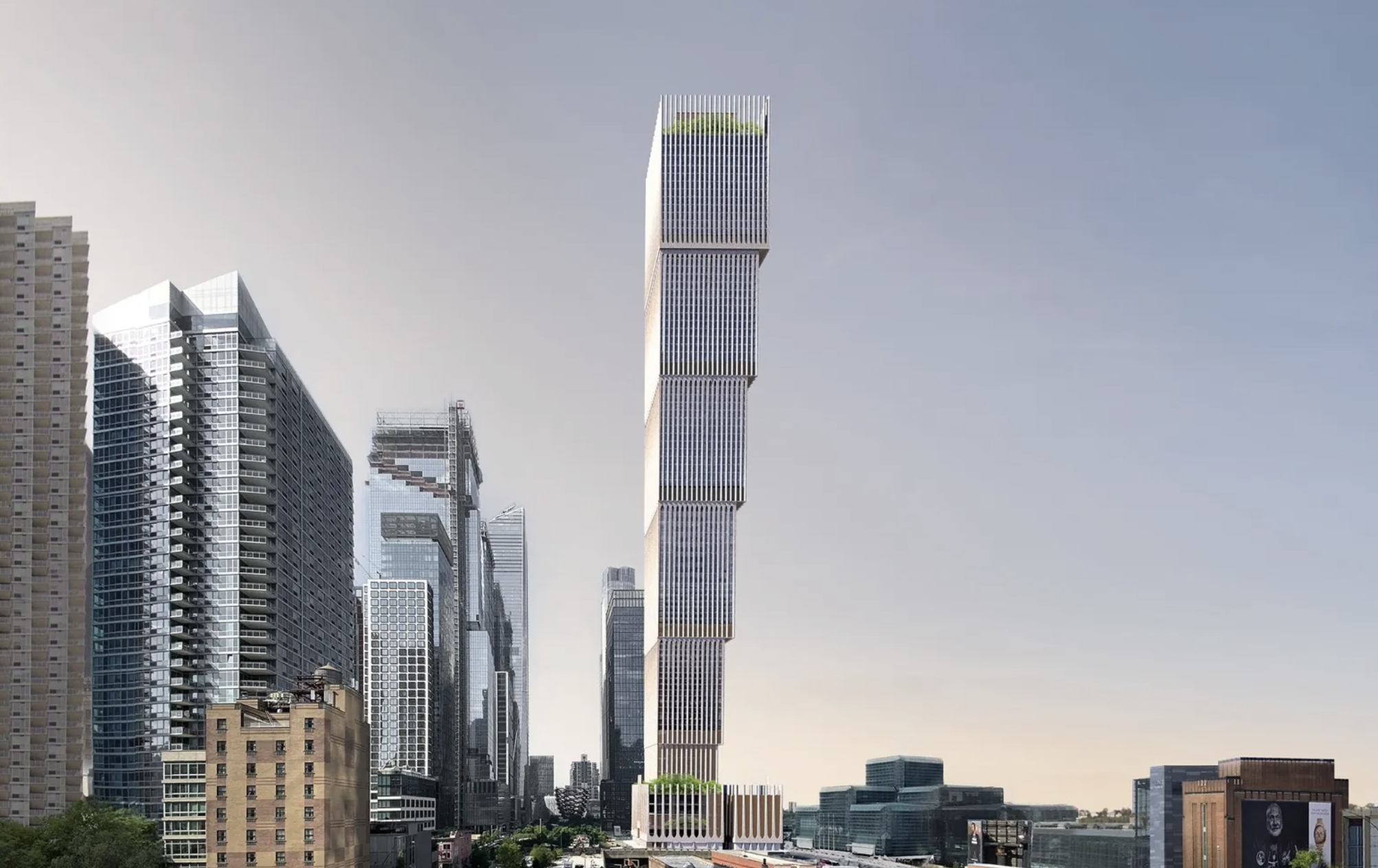 This upside-down skyscraper would be one of the tallest buildings in NYC