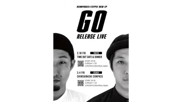 KennyDoes, teppei「Go ep」Release LIVE at.Time Out Cafe & Diner