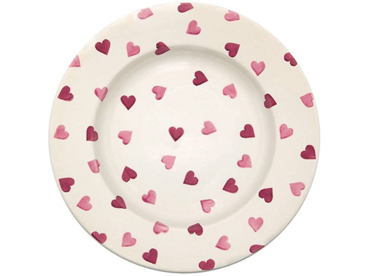 Heart printed plate