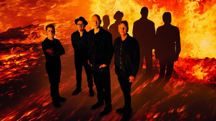 Aussie rock bank Midnight Oil. Aussie rock bank Midnight Oil.