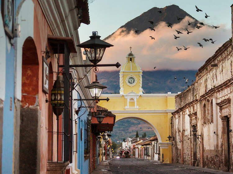 A jaw-dropping view in Antigua, Guatemala