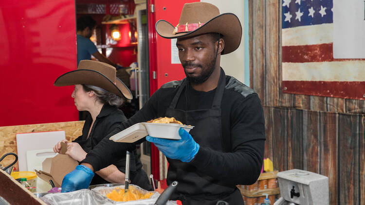 Street food sellers at Eat and Drink Festival