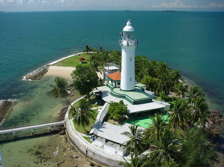 Raffles Lighthouse At Pulau Satumu