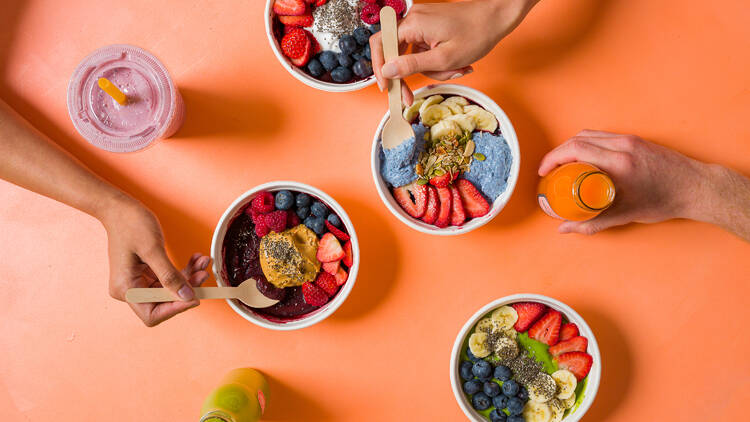 Smoothie bowls by Ms peachy.