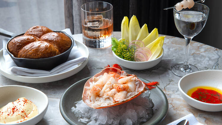 An array of seafood by Cutler and Co.