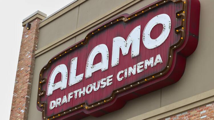 Alamo Drafthouse theater sign
