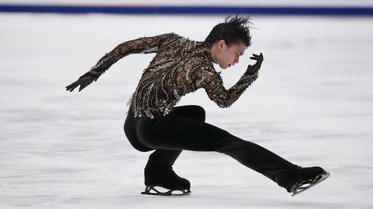 Yuzuru Hanyu at the 2018 Rostelecom Cup in Moscow