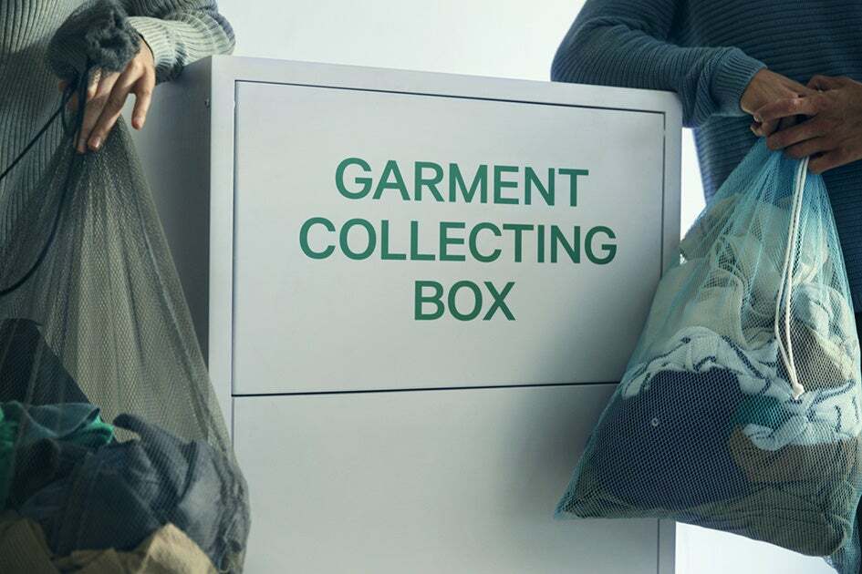 国内全店舗で実施しているエイチアンドエムの古着回収サービス