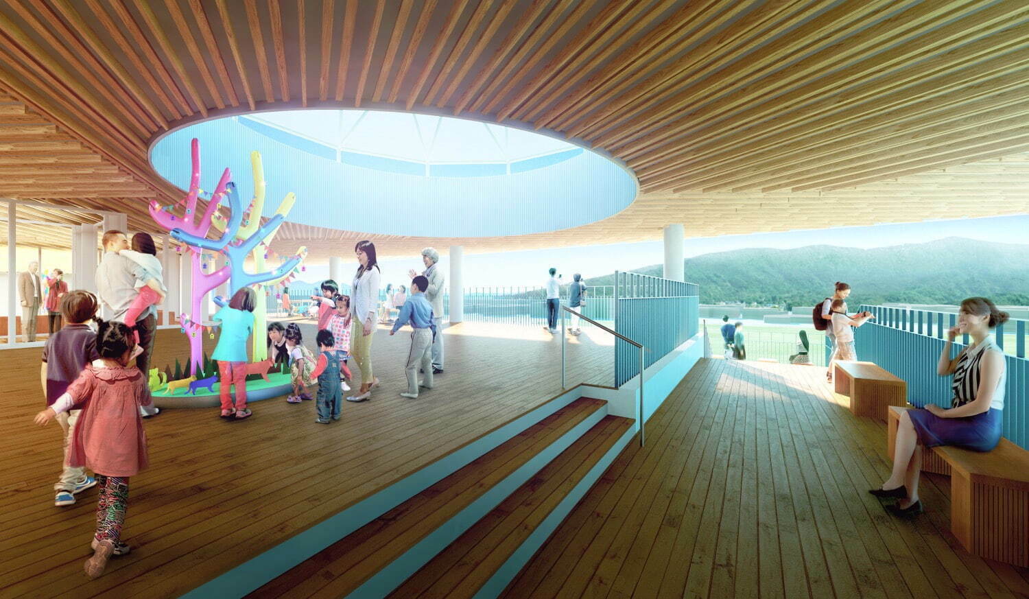 鳥取県立美術館(提供:槇総合計画事務所、イメージ制作:ヴィック Vicc Ltd.)
