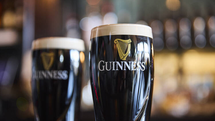 Guinness on tap