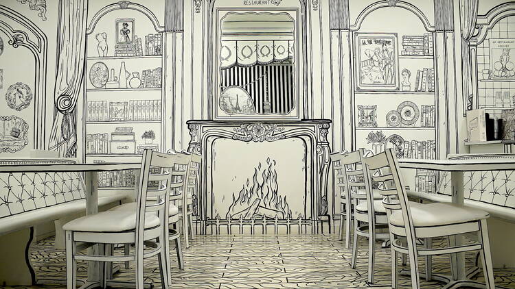 Check out a Lakeview restaurant covered in amazing illustrations