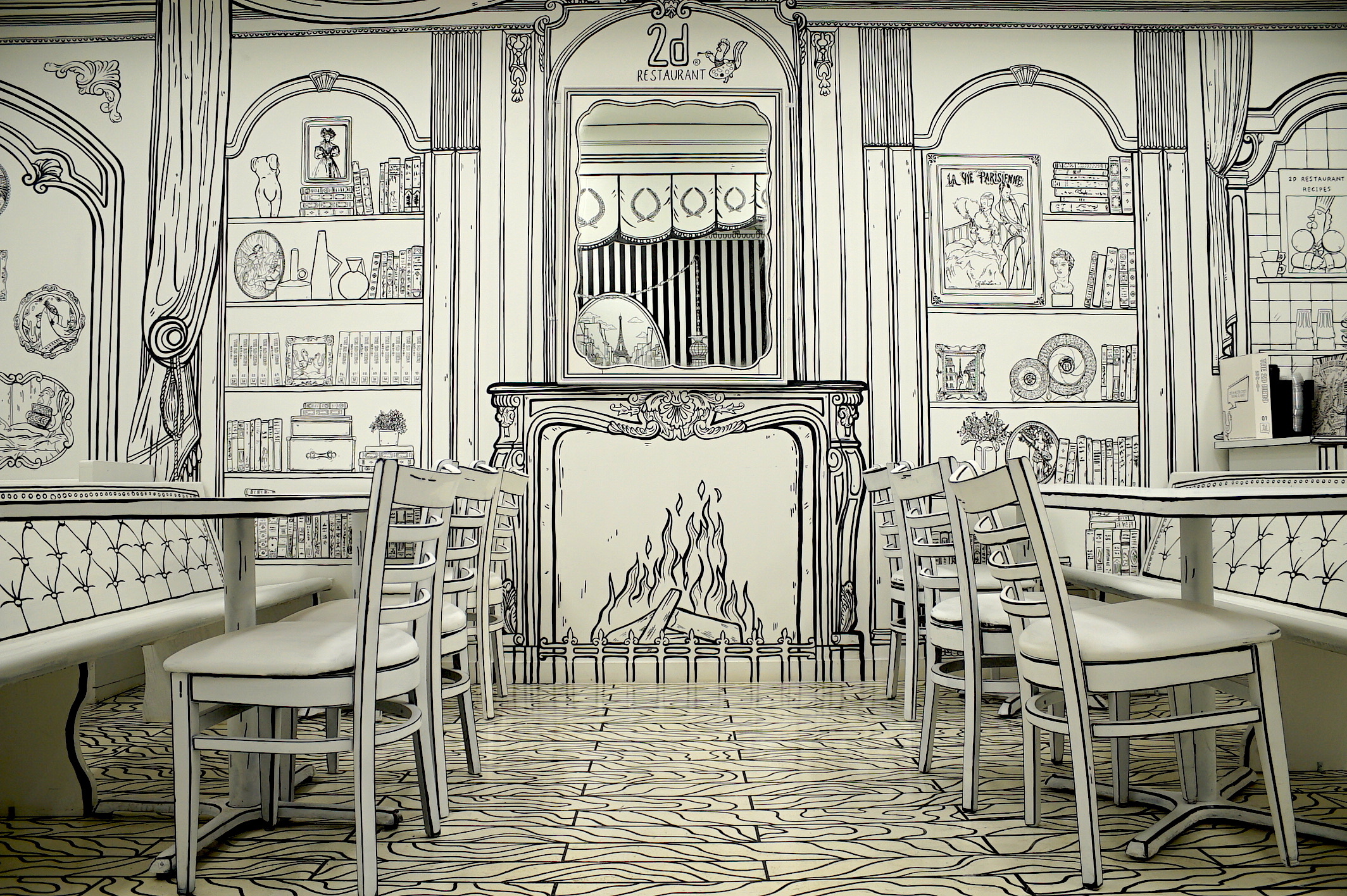 Check out a Lakeview restaurant covered in amazing illustrations