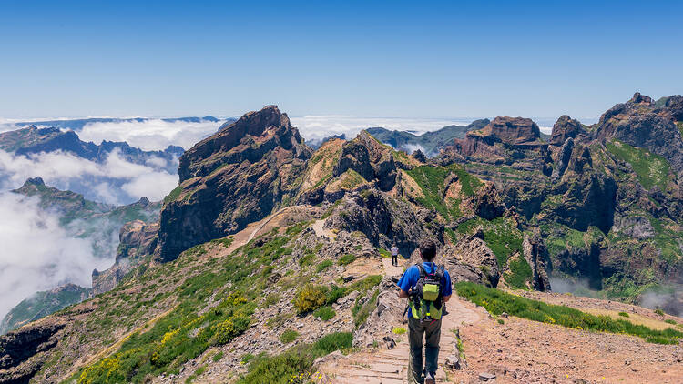 Ilha da Madeira, Trilhos, Montanhas, Nuvens