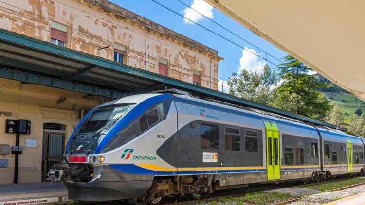 New Sicily train in station