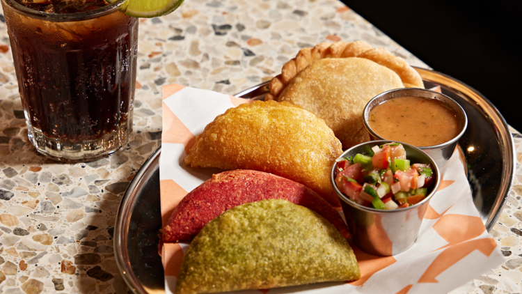 Empanadas and a coke