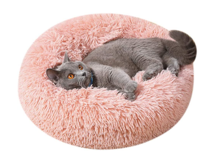 Fluffy cat and dog bed 