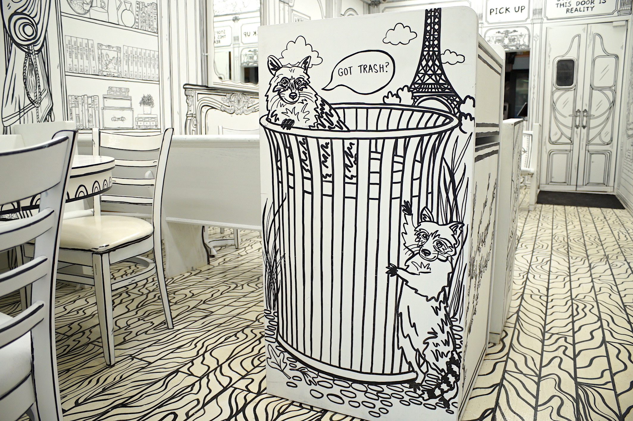 Check out a Lakeview restaurant covered in amazing illustrations