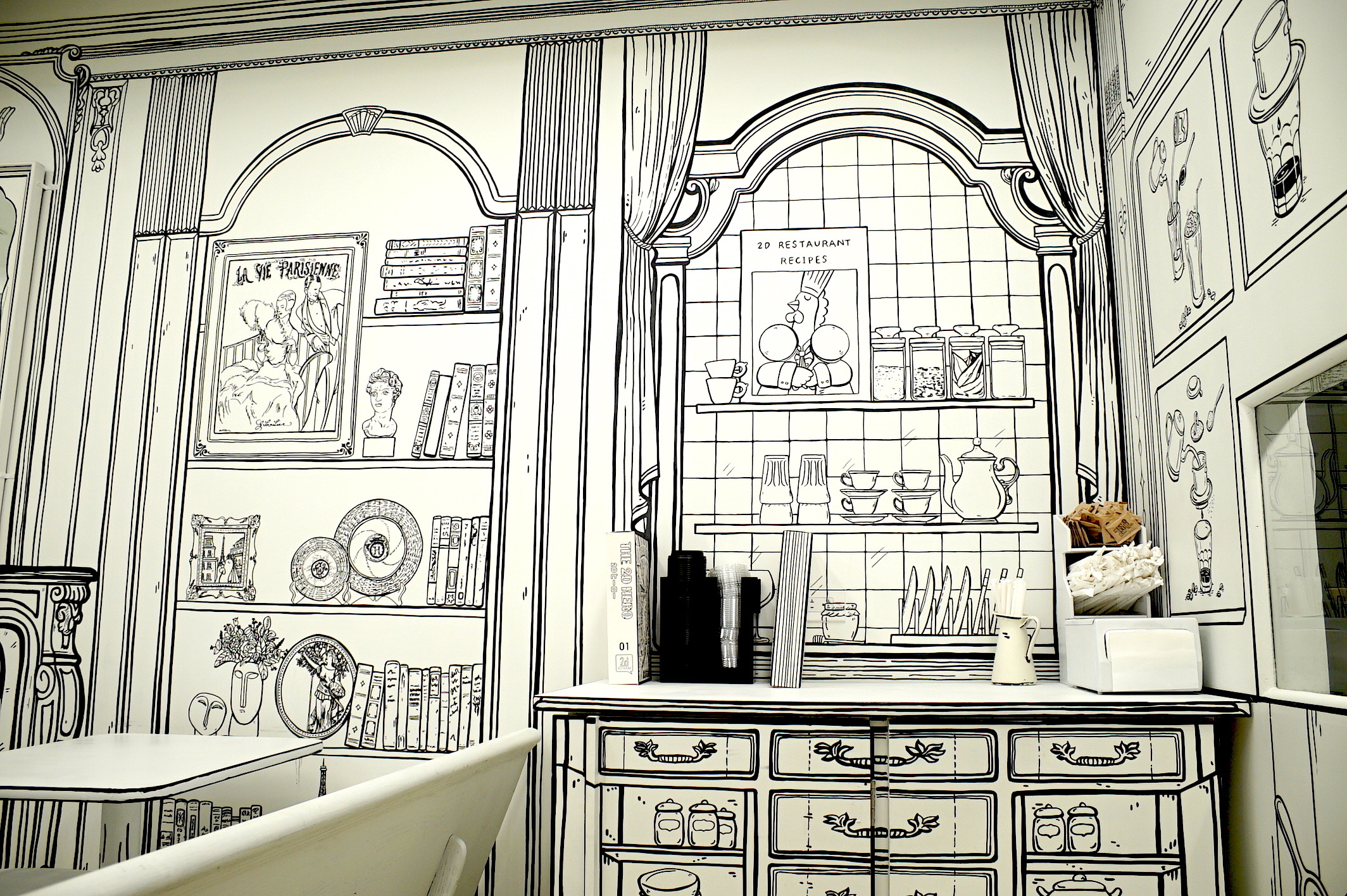Aggregate more than 158 cafe interior sketch