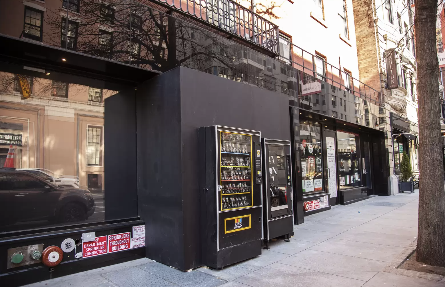 There is a secret free farmers' market behind a vending machine in the West Village