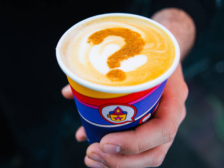 Snag a free Batman-themed latte this weekend