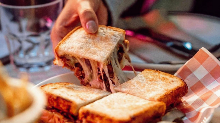 A Peking Duck toastie