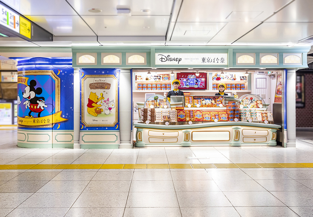 東京駅 東京ばな奈とコラボしたディズニースイーツが販売中