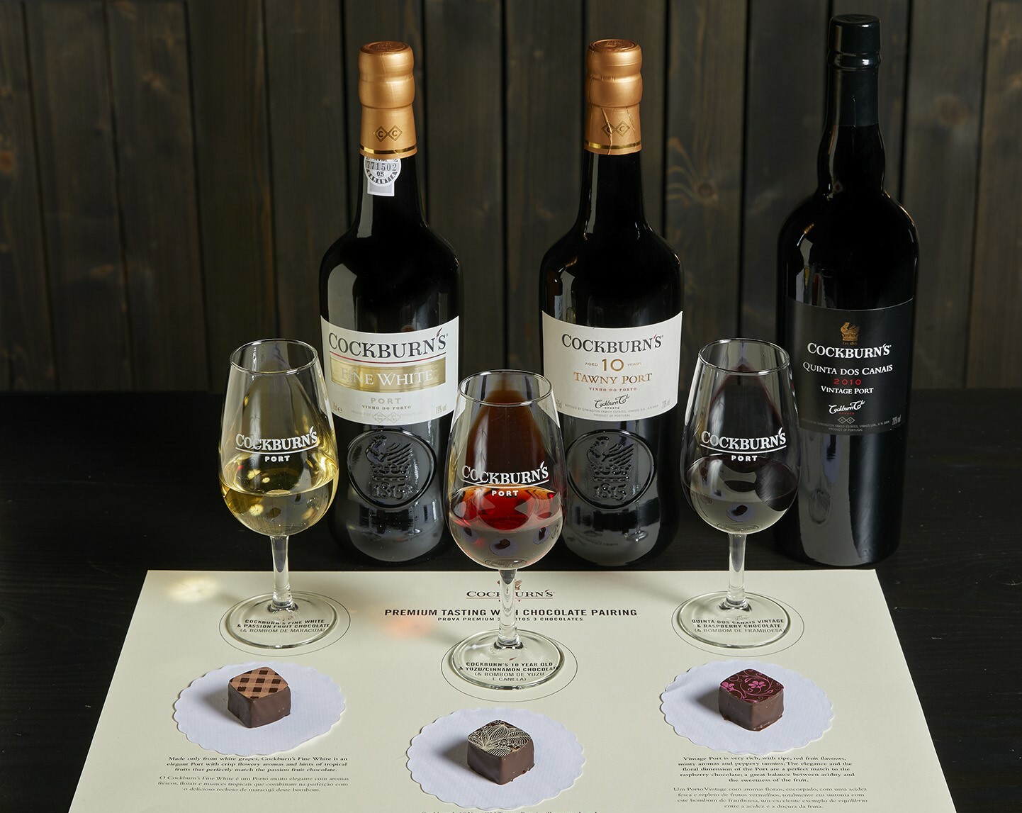 Prova de vinhos e chocolate na Cockburn's