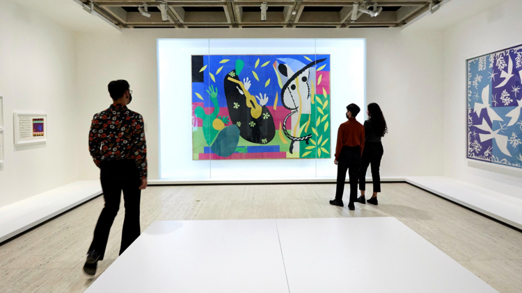 Installation view of ‘ Matisse: Life & Spirit Masterpieces fro m the Centre Pompidou, Paris’ exhibition, on display at the Art Gallery of New South Wales