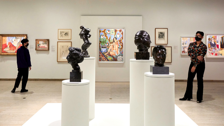 Installation view of ‘ Matisse: Life & Spirit Masterpieces fro m the Centre Pompidou, Paris’ exhibition, on display at the Art Gallery of New South Wales