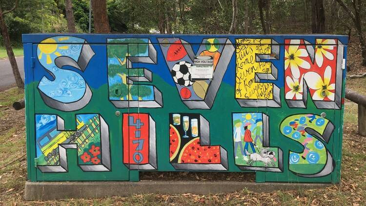 Seven Hills Bushland Reserve sign