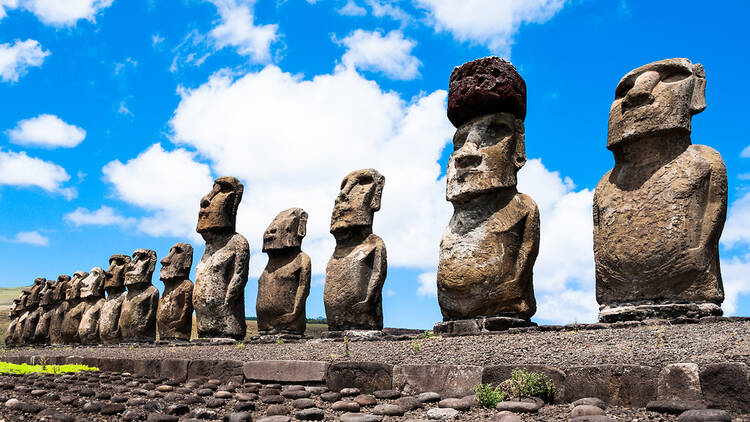 Moai statues, Rapa Nui