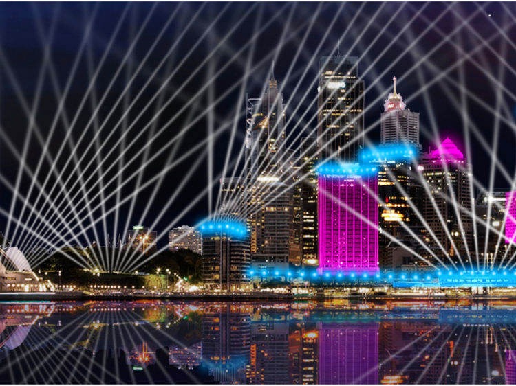 Sydney’s CBD buildings will be transformed into a kaleidoscope of light