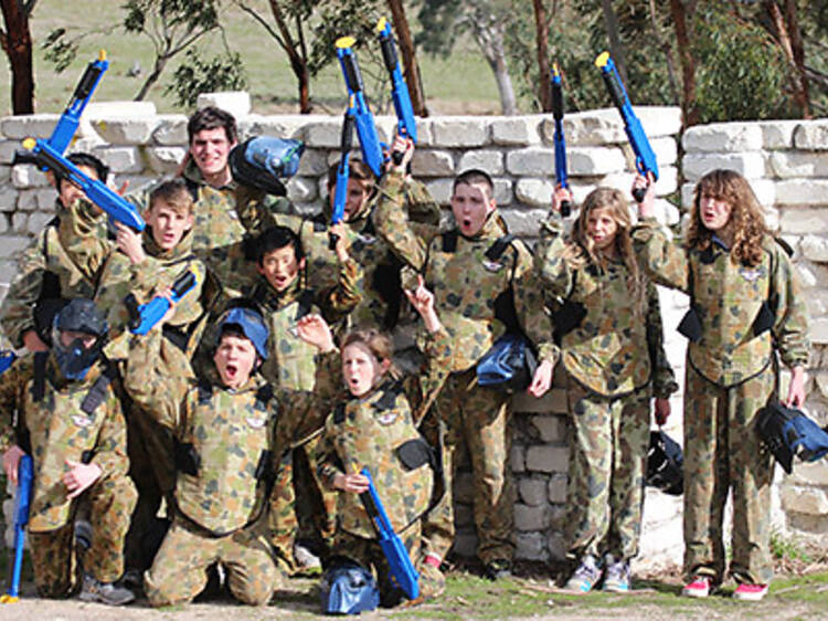 Book in for a paintball session at Sniper's Den in Moorabbin